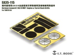 画像2: E.T.MODEL[EA35-115]独 レオパルト2 A5/6 MBT  機関室&砲塔グリルメッシュ