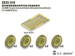 画像2: E.T.MODEL[ER35-010]米 ストライカー 自重変形タイヤ