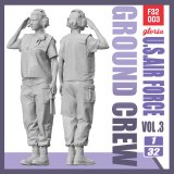 E.T.MODEL[F32003]1/32 現用 アメリカ空軍 グランドクルーVol.3 敬礼する女性整備員