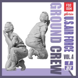 画像2: E.T.MODEL[F32004]1/32 現用 アメリカ空軍 グランドクルーVol.4 ハンドマイクを持つ女性誘導員