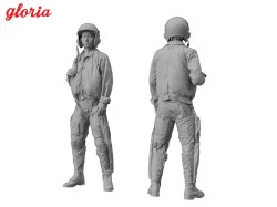 画像7: E.T.MODEL[F32007]1/32 現用 中国人民解放軍海軍 '70-'90年代の戦闘機パイロット