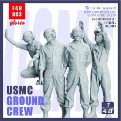 画像1: E.T.MODEL[F48003]1/48 現用 アメリカ海兵隊 グランドクルーセット(4体入)