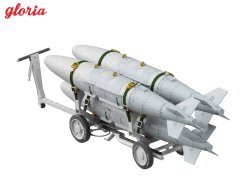 画像5: E.T.MODEL[GR32214]1/32 現用 アメリカ海軍 MHU-191A/M弾薬運搬車 w/GBU-32 1000ポンド爆弾