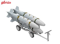 画像6: E.T.MODEL[GR32214]1/32 現用 アメリカ海軍 MHU-191A/M弾薬運搬車 w/GBU-32 1000ポンド爆弾