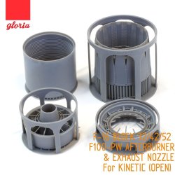 画像4: E.T.MODEL[GR48017A]1/48  現用 米 アメリカF-16Cブロック32/42/52 F100-PWアフターバーナー&排気ノズル開口状態(キネティック用)