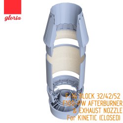画像2: E.T.MODEL[GR48017B]1/48 現用 米 アメリカF-16Cブロック32/42/52 F100-PWアフターバーナー&排気ノズル閉口状態(キネティック用)