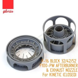 画像6: E.T.MODEL[GR48017B]1/48 現用 米 アメリカF-16Cブロック32/42/52 F100-PWアフターバーナー&排気ノズル閉口状態(キネティック用)