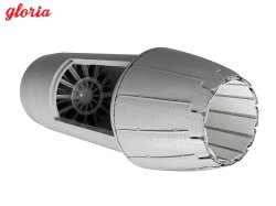 画像2: E.T.MODEL[GR48019D]1/48 現用 アメリカ F/A-18E/Fスーパーホーネット 排気ノズルセット 閉状態(モンモデル用)