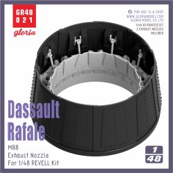 画像1: E.T.MODEL[GR48021]1/48 現用 フランス ラファール 排気ノズルセット(レベル用)