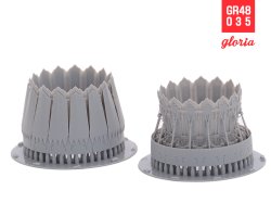 画像5: E.T.MODEL[GR48035]1/48 現用 アメリカ F-35AライトニングII P&W F135用排気ノズル(タミヤ用)