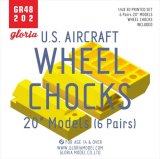 E.T.MODEL[GR48202]1/48 現用 米 アメリカ空軍 航空機用車輪止め 20モデル(6個セット)