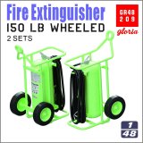 E.T.MODEL[GR48209]1/48 現用 アメリカ 150ポンド車輪付消火器(2個入)