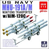 E.T.MODEL[GR48213]1/48 現用 アメリカ海軍 MHU-191A/M弾薬運搬車 w/AIM-120C空対空ミサイル