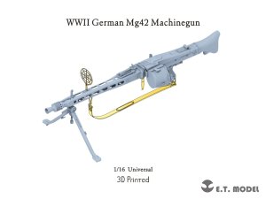 画像1: E.T.MODEL[P16-003]1/16 WWII ドイツ MG42機関銃(3Dプリンター) (1)