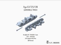 E.T.MODEL[P35-003]1/35 WWIIドイツタイガーI型 後/最終期型可動履帯(3D)