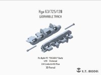 E.T.MODEL[P35-004]1/35 WWII ドイツタイガーI型 初期型可動履帯(3D)