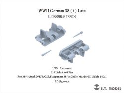 画像1: E.T.MODEL[P35-007]1/35 WWIIドイツ38(t)戦車用可動式履帯 後期型(3D)