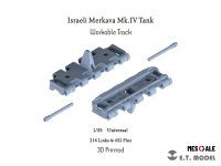 E.T.MODEL[P35-024]1/35 現用 イスラエル IDFメルカバMkIV戦車用可動式履帯(3D)