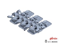 画像3: E.T.MODEL[P35-030]1/35 WWII ドイツラウペンシュレッパーOst(東部用装軌式牽引車)用可動式雪上履帯 kgs66/340/120(3D)