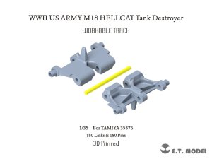 画像1: E.T.MODEL[P35-036]1/35 WWII アメリカ陸軍 M18ヘルキャット駆逐戦車 可動式履帯(タミヤ用) (1)