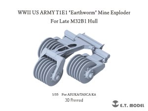 画像1: E.T.MODEL[P35-041]1/35 WWII アメリカ陸軍 T1E1"アースワーム"地雷処理装置セット(アスカモデル M32B1戦車回収車後期型用) (1)