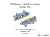 E.T.MODEL[P35-063]1/35 WWII ドイツ II号戦車L型 ルクス用可動式履帯(アスカモデル/アカデミー/ボーダーモデル用)