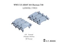 E.T.MODEL[P35-081]1/35 WWII アメリカ M4シャーマン中戦車用 T48型 可動式履帯(3Dプリント製)