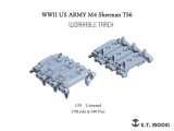 E.T.MODEL[P35-088]1/35 WWII アメリカ M4シャーマン中戦車用 T56型 可動式履帯(3Dプリント製)