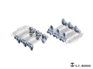画像1: E.T.MODEL[P35-092]1/35 WWII アメリカ M4シャーマン中戦車用 幅広型ガイドホーン付履帯エンドコネクター(3Dプリント製) (1)