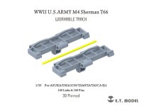 E.T.MODEL[P35-095]1/35 WWII アメリカ M4シャーマン中戦車用 T66型可動履帯(アスカモデル/ドラゴン/タミヤ用)
