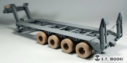 画像6: E.T.MODEL[P35-119]1/35 現用 アメリカ M747 重機材セミトレーラー 自重変形タイヤ(モンモデル用)