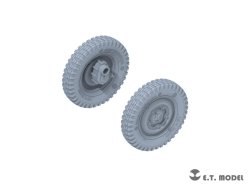 画像4: E.T.MODEL[P35-135]1/35 WWII ドイツ シュビムワーゲン166型用自重変形タイヤ 幅狭タイプ(タミヤ用)