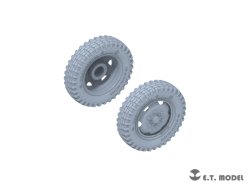 画像3: E.T.MODEL[P35-137]1/35 WWII ドイツ シュタイヤー1500A/1500A-1用自重変形タイヤ(タミヤ用)