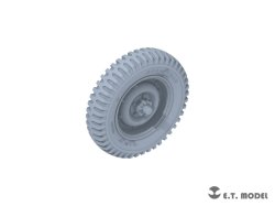 画像2: E.T.MODEL[P35-156]1/35 WWII アメリカ ジープ・ウィリスMB 1/4トン4x4トラック用自重変形タイヤ(タミヤ用)