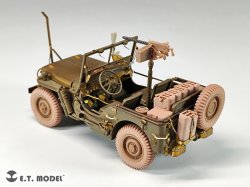 画像6: E.T.MODEL[P35-156]1/35 WWII アメリカ ジープ・ウィリスMB 1/4トン4x4トラック用自重変形タイヤ(タミヤ用)