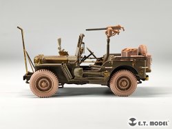 画像9: E.T.MODEL[P35-156]1/35 WWII アメリカ ジープ・ウィリスMB 1/4トン4x4トラック用自重変形タイヤ(タミヤ用)