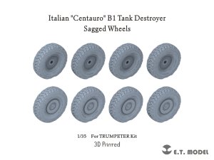 画像1: E.T.MODEL[P35-164]1/35 現用 イタリア チェンタウロB1戦闘偵察車 自重変形タイヤセット(トランペッター用) (1)