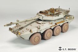 画像5: E.T.MODEL[P35-164]1/35 現用 イタリア チェンタウロB1戦闘偵察車 自重変形タイヤセット(トランペッター用)