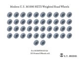 E.T.MODEL[P35-171]1/35 現用 アメリカ M1000重装備運搬車 自重変形タイヤセット(ホビーボス用)