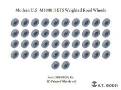 画像1: E.T.MODEL[P35-171]1/35 現用 アメリカ M1000重装備運搬車 自重変形タイヤセット(ホビーボス用)