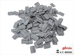画像6: E.T.MODEL[P35-205]1/35 WWII ジオラマ素材 第二次大戦の屋根瓦 パンタイルタイプ