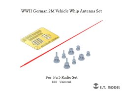 画像1: E.T.MODEL[P35-243]1/35 WWII ドイツ 2mアンテナセット(Fu 5無線機用)