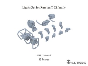 画像1: E.T.MODEL[P35-269]1/35 現用 ソビエト/ロシア T-62戦車シリーズ用 ライトセット (1)