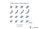 E.T.MODEL[P35-277]1/35 WWII ドイツ クランプセット タイプ1(126個入)