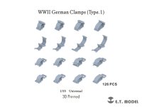 E.T.MODEL[P35-277]1/35 WWII ドイツ クランプセット タイプ1(126個入)
