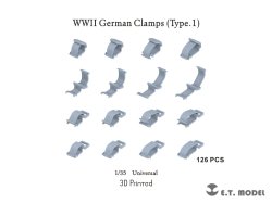 画像1: E.T.MODEL[P35-277]1/35 WWII ドイツ クランプセット タイプ1(126個入)