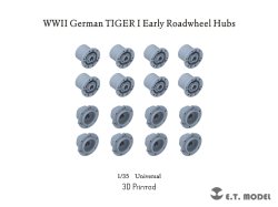 画像1: E.T.MODEL[P35-295]1/35 WWII ドイツ タイガーI初期型 転輪ハブ(16個入)