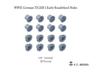 画像1: E.T.MODEL[P35-295]1/35 WWII ドイツ タイガーI初期型 転輪ハブ(16個入) (1)