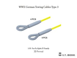 画像1: E.T.MODEL[P35-312]1/35 WWII ドイツ牽引用ケーブルセットType.3 IV号戦車シリーズ用(各社キット対応) (1)