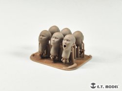 画像3: E.T.MODEL[P35-339]1/35 汎用 アジア系フィギュアヘッドセット タイプ1(6個入)